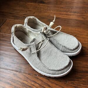 Hey Dudes Women’s Wendy Sox Boat Shoes Slip On Sz 8 Gray Speckled